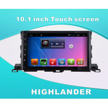 Sistema de Android DVD GPS Car Video para Highlander 10,1 pulgadas de pantalla táctil con WiFi / Bluetooth / TV